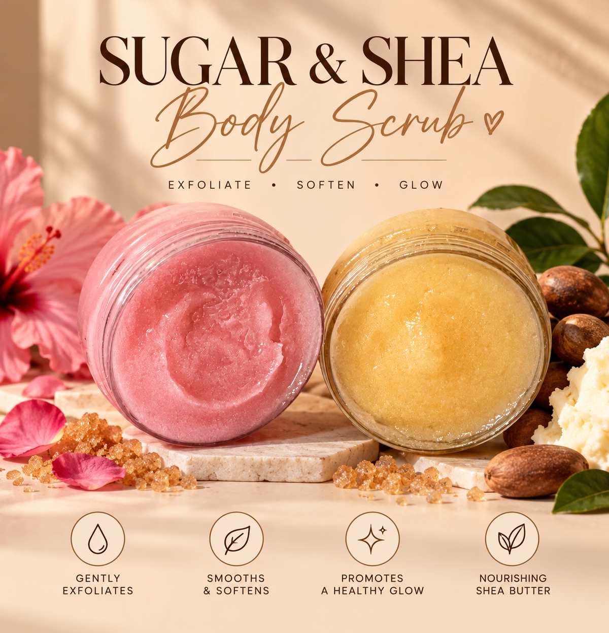 Sugar & Shea Body Scrub (8 oz)