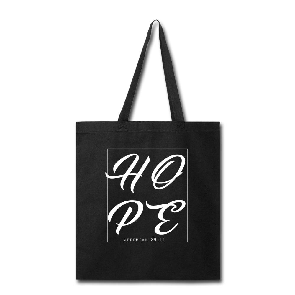 "Hope" Tote Bag W - black